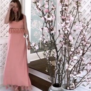 NWT Antonio Melani x The Nat Note Cici Tassel
Linen Fringe Blend Maxi Dress